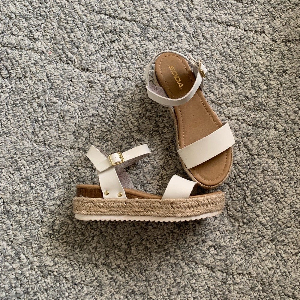 White Platform Sandals